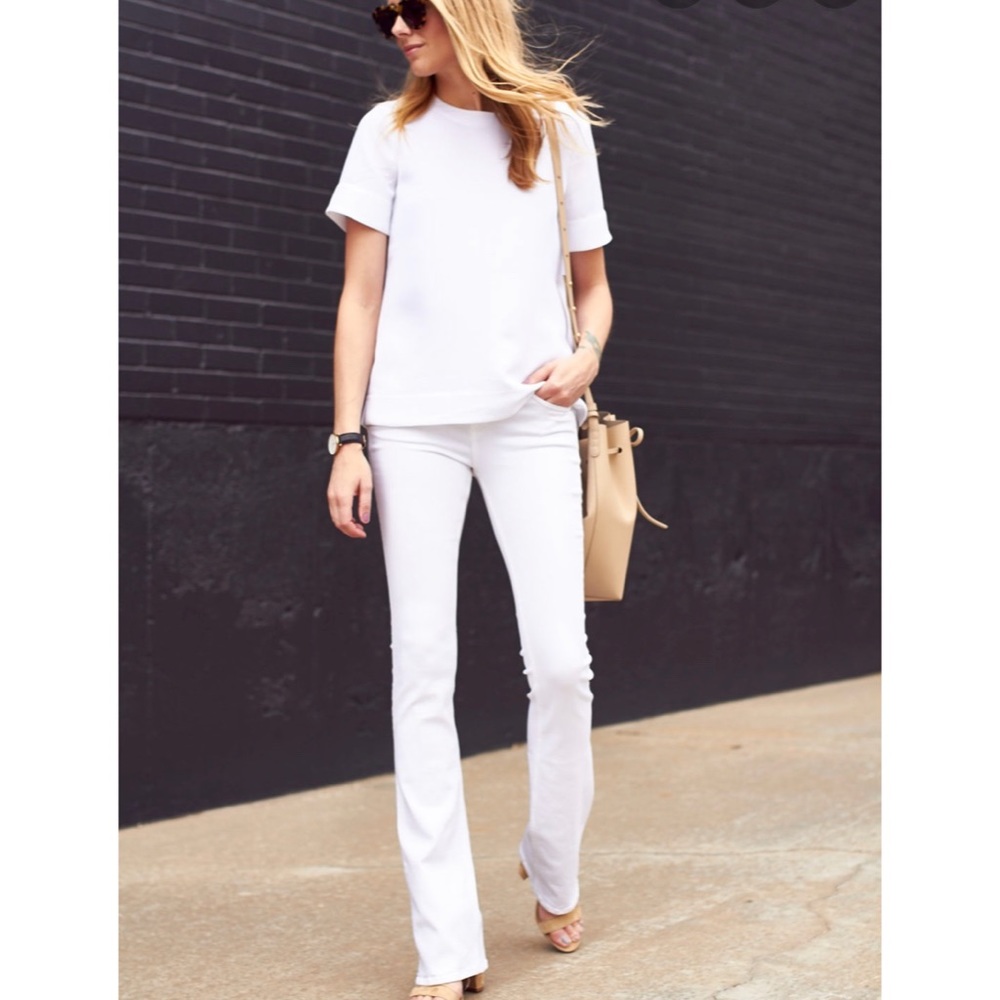 Rag & Bone White High Rise Stretch Bootcut Jean 27